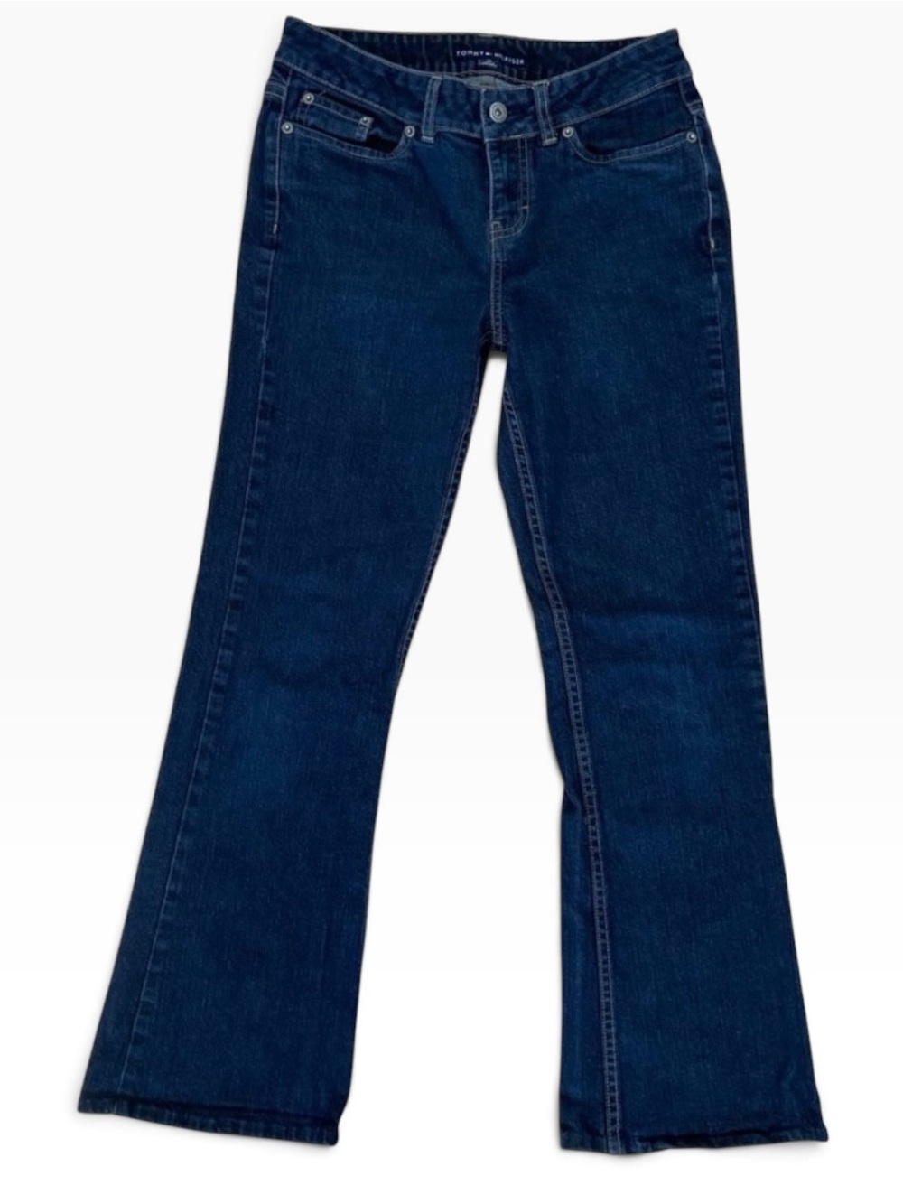 Tommy Hilfiger jeans boot cut mid rise blue stretchy denim size 26